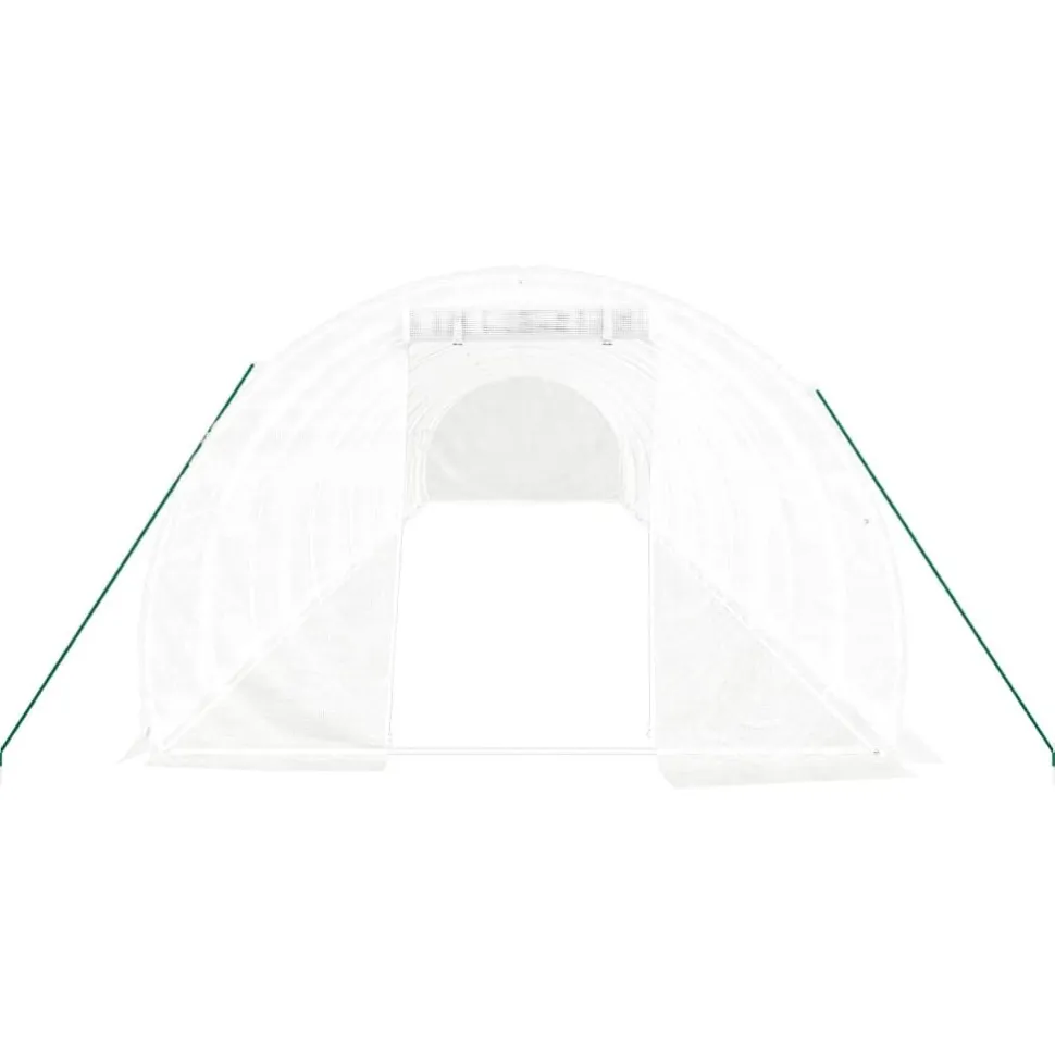 Kasvihuone teräsrungolla, 3x2x2 m - 24x3x2 m, eri kokoja ja värejä (29939)