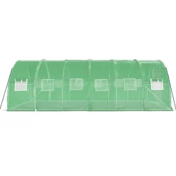 Kasvihuone teräsrungolla, 3x2x2 m - 24x3x2 m, eri kokoja ja värejä (29939)