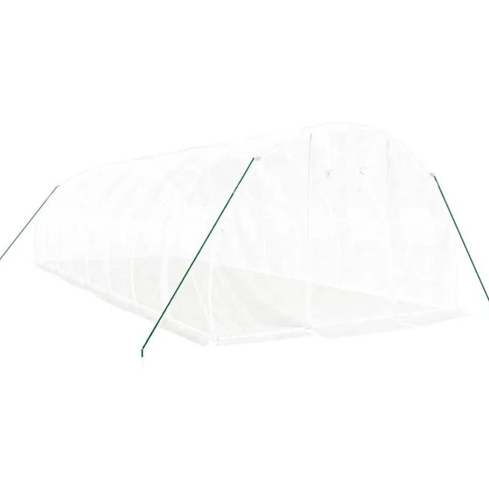 Kasvihuone teräsrungolla, 3x2x2 m - 24x3x2 m, eri kokoja ja värejä (29939)