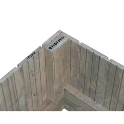 Kasvihuone vajalla Palmako Emilia 8,2+4,0 m2