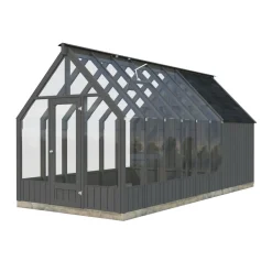 Kasvihuone vajalla Palmako Emilia 8,2+4,0 m2