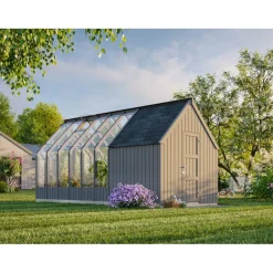Kasvihuone vajalla Palmako Emilia 8,2+4,0 m2