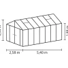 Kasvihuone Vitavia Poseidon 13.8m² alumiinirunko musta