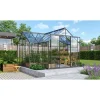 Kasvihuone Vitavia Sirius 13m² alumiinirunko musta