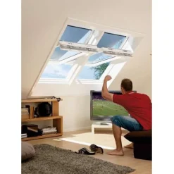 Kattoikkuna Velux TripleProtect käsikäyttöinen lapeikkuna 78 cm x 118 cm