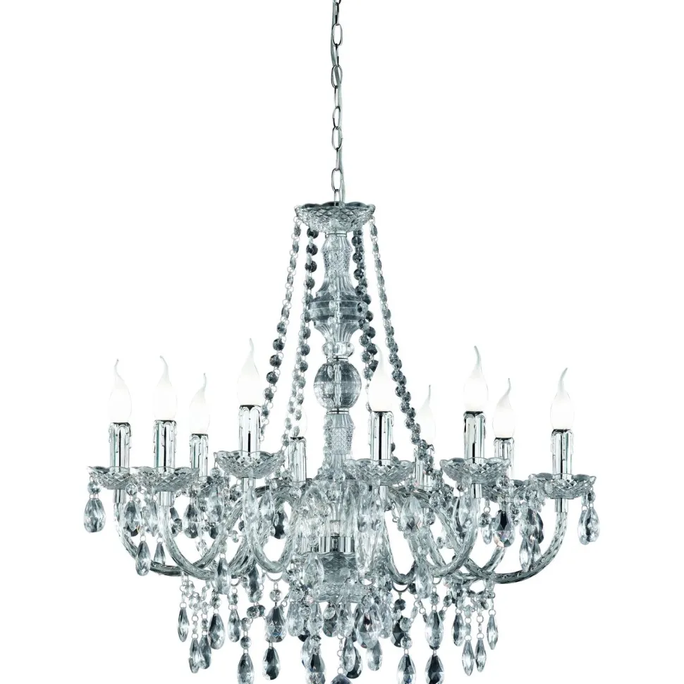 Kattokruunu Trio Luster 10-osainen Ø76 cm kromi