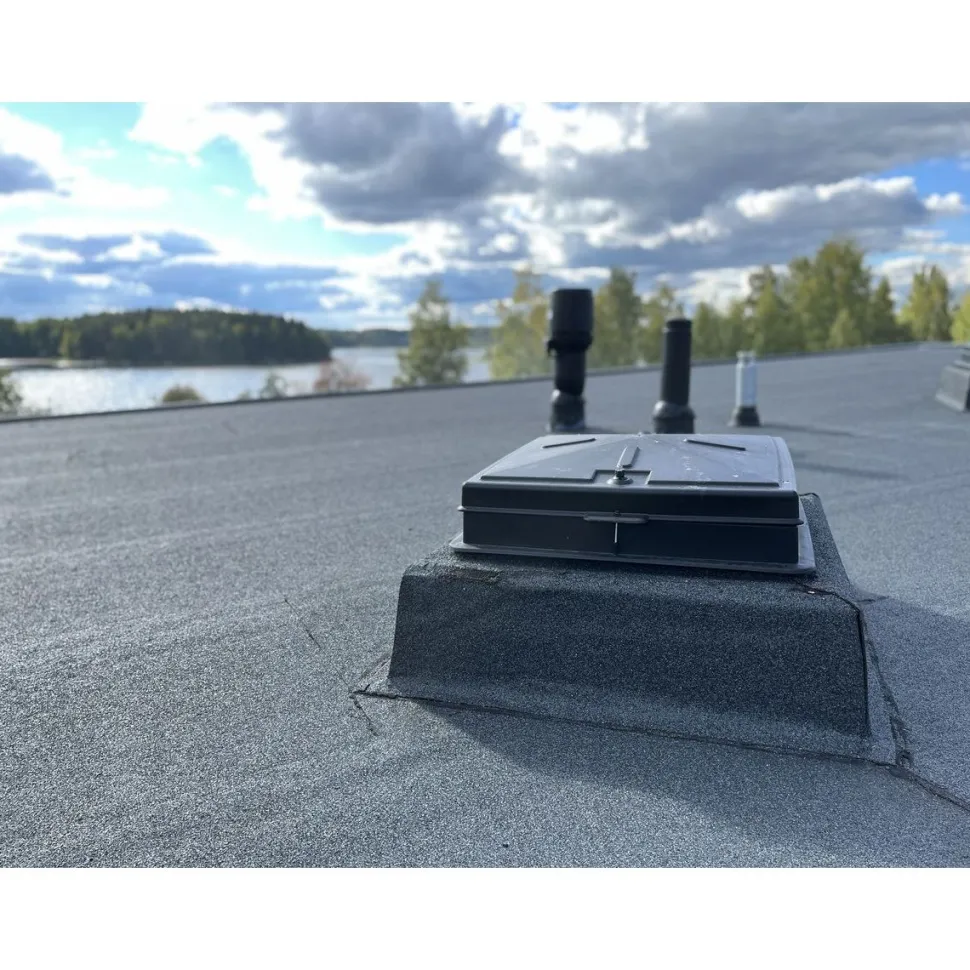 Kattoluukku Plastec, tasakattoisille bitumi- ja huopakatoille, eri värejä