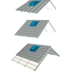Kattoluukku Vilpe Uniroof, tiili- ja peltikatoille, eri värejä