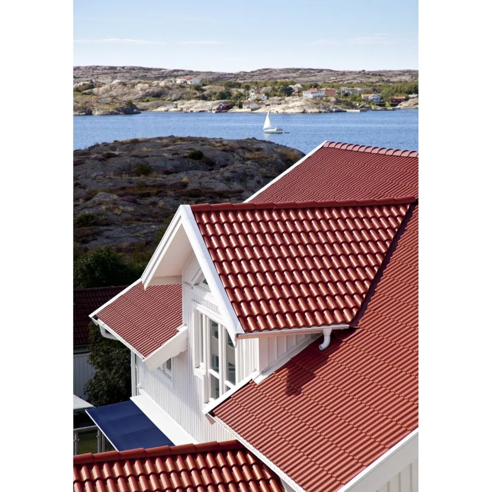 Kattotiili Benders Palema 2-kouruinen Candor Terracottapunainen