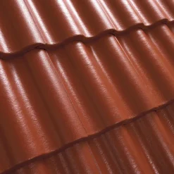 Kattotiili Benders Palema 2-kouruinen Candor Terracottapunainen