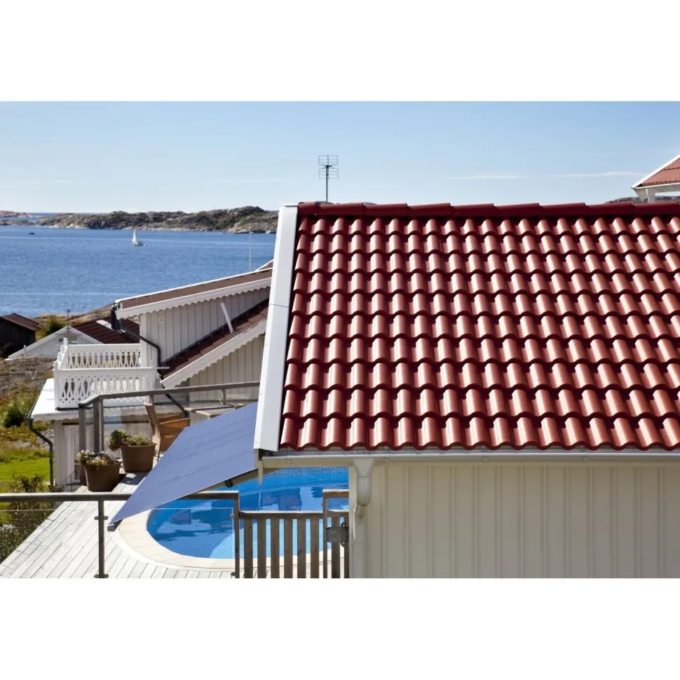 Kattotiili Benders Palema 2-kouruinen Candor Terracottapunainen