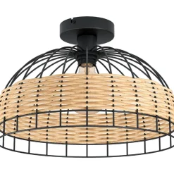 Kattovalaisin Eglo Vintage Anwick Ø380mm musta/puu