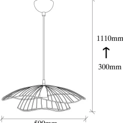 Kattovalaisin Linento Lighting Vilja 50 cm eri värejä