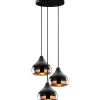 Kattovalaisin Linento Lighting Mint 3-osainen Ø37 cm musta/kupari