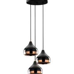 Kattovalaisin Linento Lighting Mint 3-osainen Ø37 cm musta/kupari
