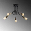 Kattovalaisin Linento Lighting Viraj 5-osainen musta/pronssi