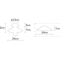 Kattovalaisin Linento Lighting Arcilla Ø24 cm eri värejä