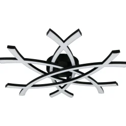 Kattovalaisin Trio Pollock LED 3000K 62x59cm mattamusta