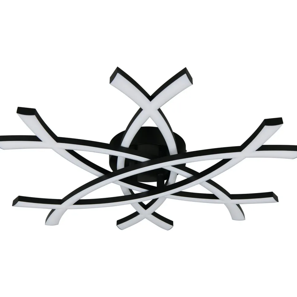 Kattovalaisin Trio Pollock LED 3000K 62x59cm mattamusta