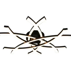 Kattovalaisin Trio Pollock LED 3000K 62x59cm mattamusta