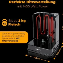 Kebab-grilli Clatronic DVG3686BL