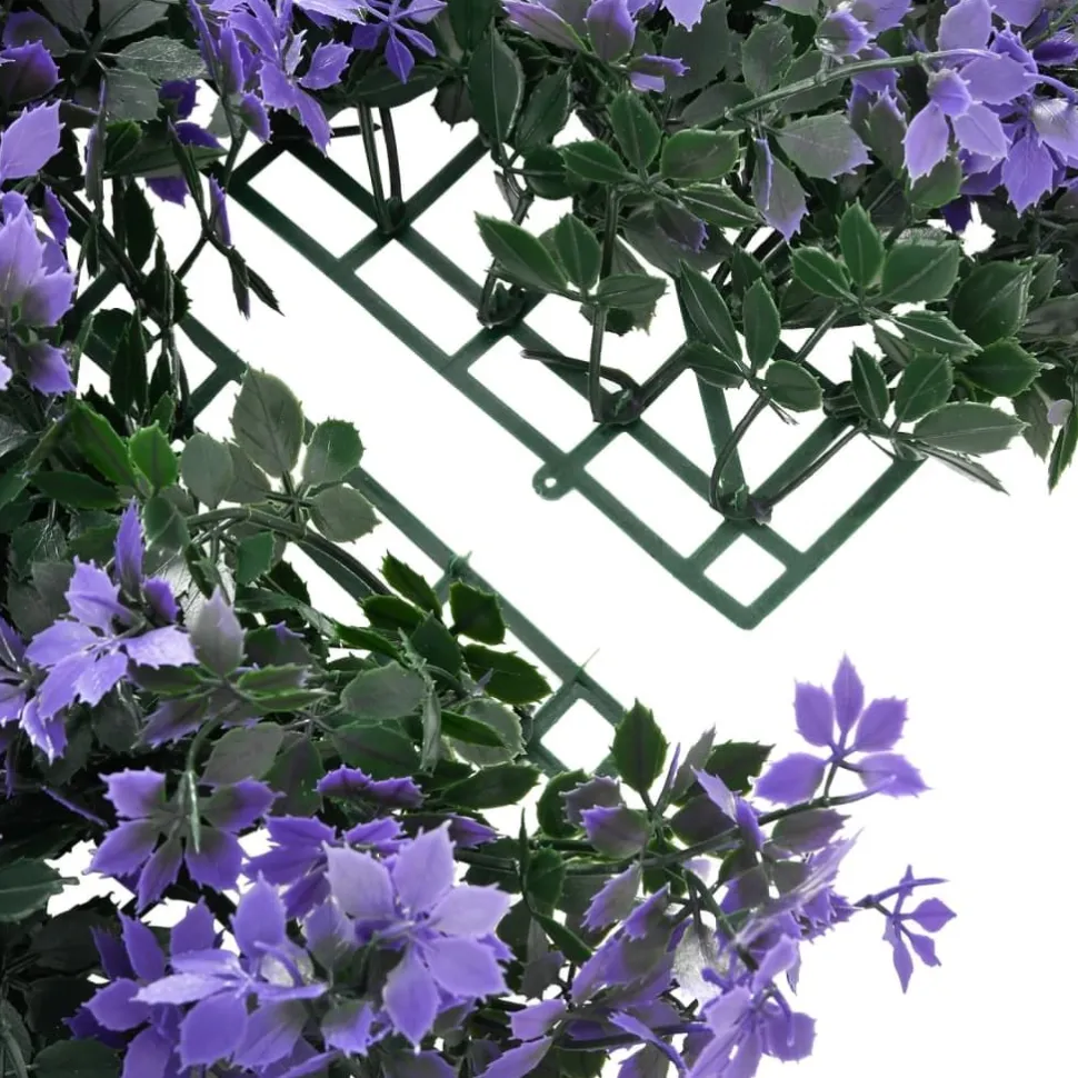 Keinotekoinen lehtiaita 24 kpl violetti 40x60 cm (66643)