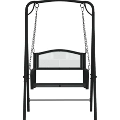 Keinupenkki 124 cm musta teräs