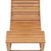 Keinuva aurinkotuoli 60x180x73 cm tiikki