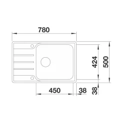 Keittiöallas Blanco Lemis XL 6 S-IF Compact, rst