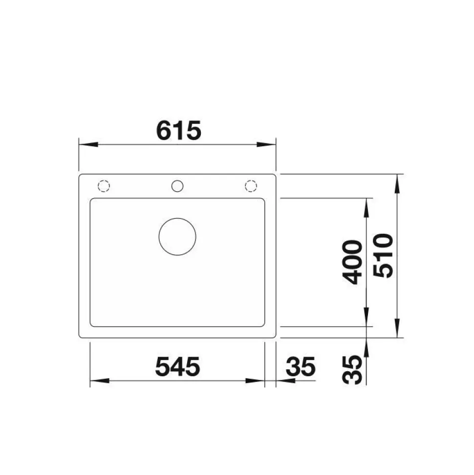 Keittiöallas Blanco Pleon 6, 615x510mm, Silgranit, eri värejä