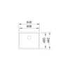 Keittiöallas Blanco Zerox 500-U Durinox, 540x440mm, rst, altakiinnitettävä