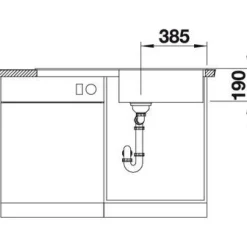 Keittiöallas Blanco Zia XL 6 S 1000x500mm silgranit