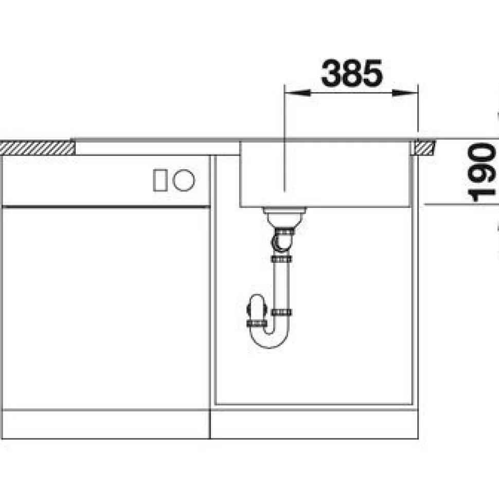 Keittiöallas Blanco Zia XL 6 S 1000x500mm silgranit