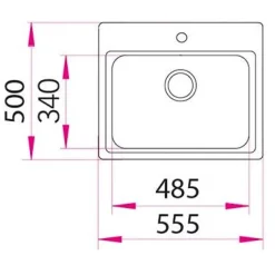 Keittiöallas Stala Lyria L50-60 555x500 mm rst