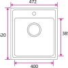 Keittiöallas Stala ONE-T40, 520 x 472 mm, rst
