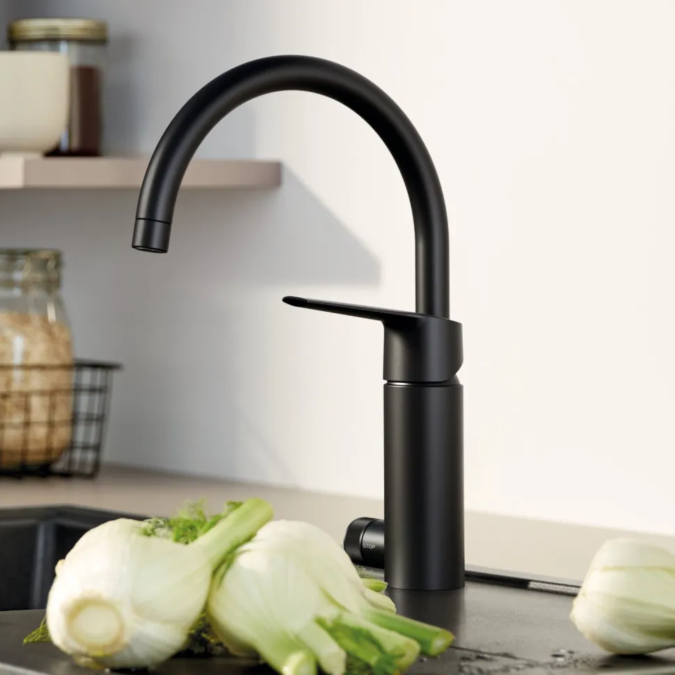 Keittiöhana Grohe Start, APK-venttiili, mattamusta