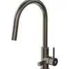 Keittiöhana INOX by Tammiholma Q1, ulosvedettävä juoksuputki ja APK-venttiili, gun metal