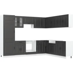 Keittiökaappisarja, 14-osainen Kalmar, eri värejä (43839)