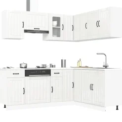 Keittiökaappisarja 11-osainen Kalmar, eri värejä (43836)
