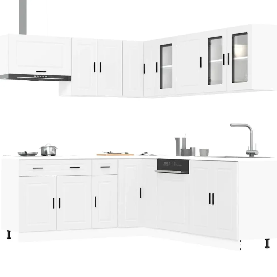 Keittiökaappisarja 11-osainen Porto, eri värejä (43835)