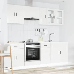 Keittiön kalustesarja 8-osainen Kalmar, suunniteltu puu, eri värejä ja pintakäsittelyjä (43826)