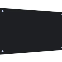 Keittiön roiskesuoja musta 70x40 cm karkaistu lasi
