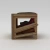 Kenkäteline Linento Furniture Jolly, 44x44x42cm, ruskea