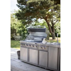Kesäkeittiön kahden sivupolttimen moduuli Myoutdoorkitchen Stainless Collection