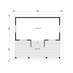 Kesäkeittiö Tene Moderni, 70mm, 11m²