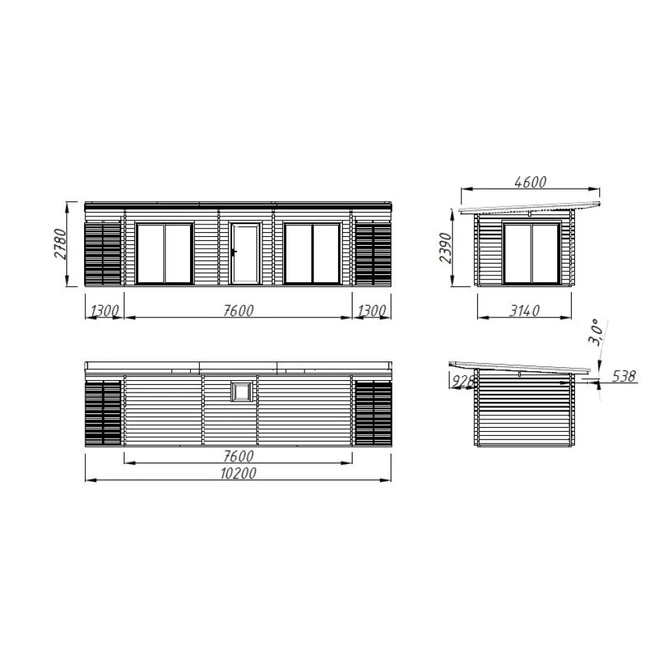 Kesämökki Palmako Cecilia 22,3 m2