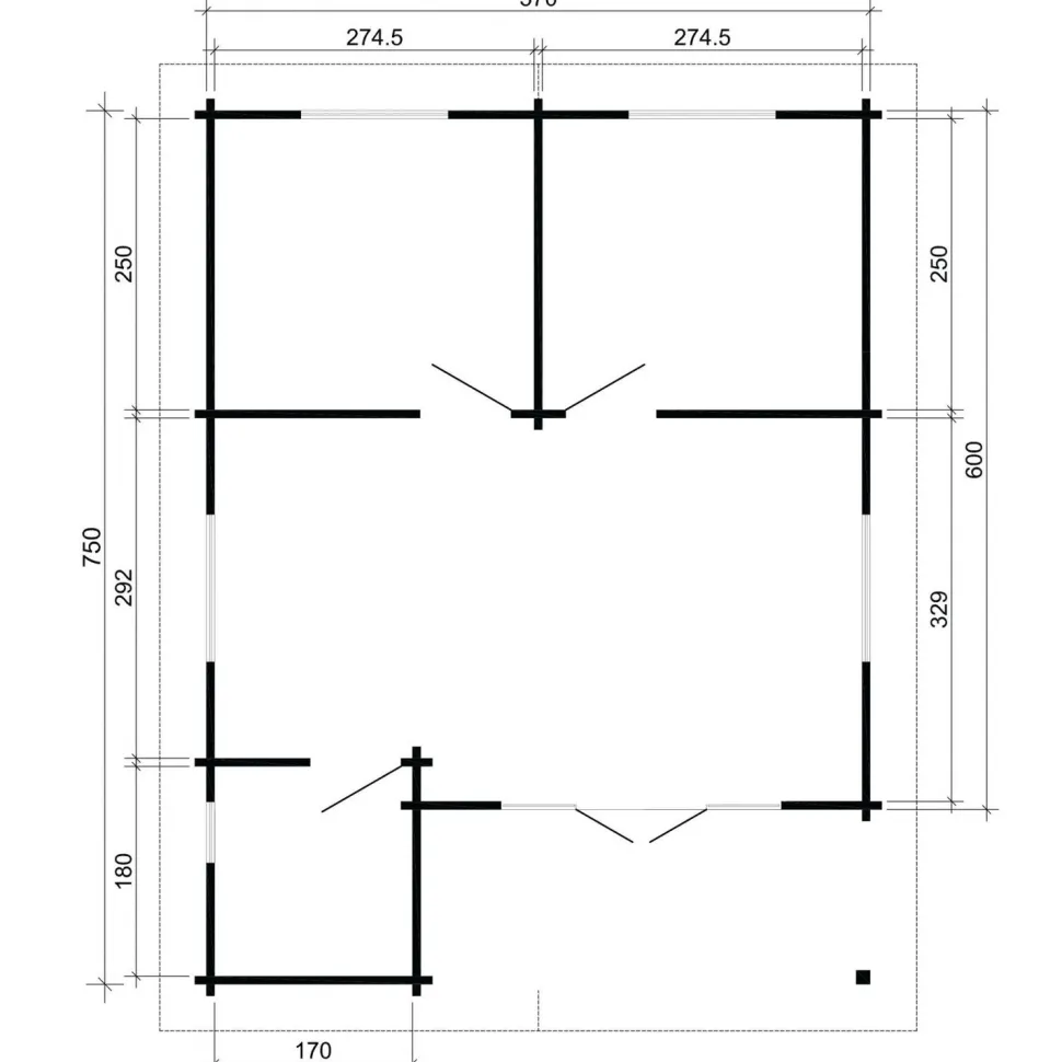 Kesämökki Skan Holz Alberta 2, 40m²