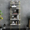 Kirjahylly Linento Furniture Piante valkoinen/kulta