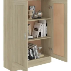 Kirjahylly sonoma-tammi 82,5x30,5x115 cm lastulevy