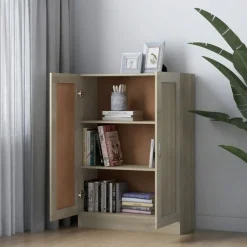 Kirjahylly sonoma-tammi 82,5x30,5x115 cm lastulevy